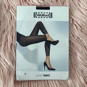 Wolford Black Lace Tights